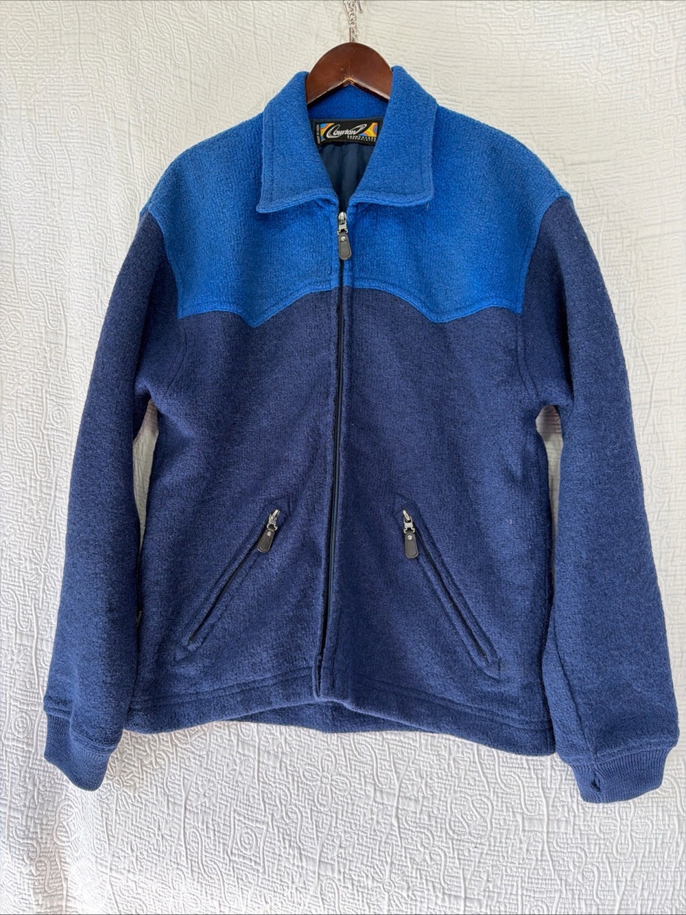 Burton Vintage Y2K Wool Western Jacket Women Medium Snowboard Ski Apres Blue M